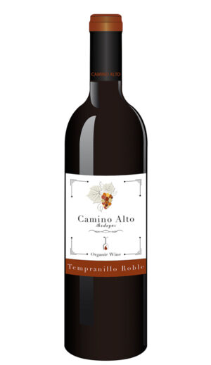 botella camino alto tempranillo roble ecologico