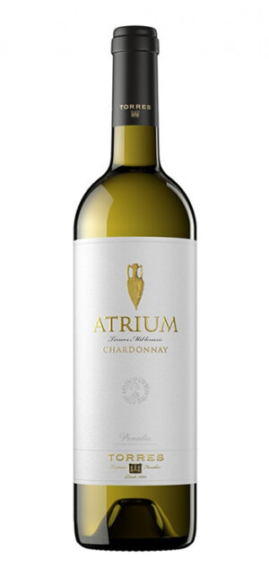 botella vino blanco atrium chardonnay