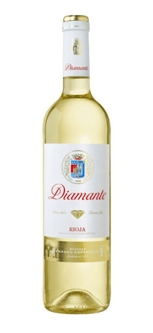 botella vino blanco diamante