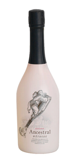 botella vino rosado frizzante ancestral
