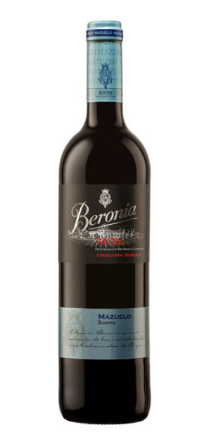 botella vino tinto beronia mazuelo