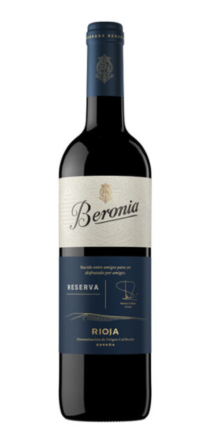 botella vino tinto beronia reserva