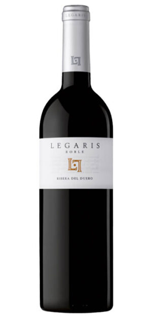 botella vino tinto legaris roble