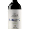 botella vino tinto libano crianza organic