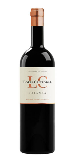 botella vino tinto lopez cristobal crianza