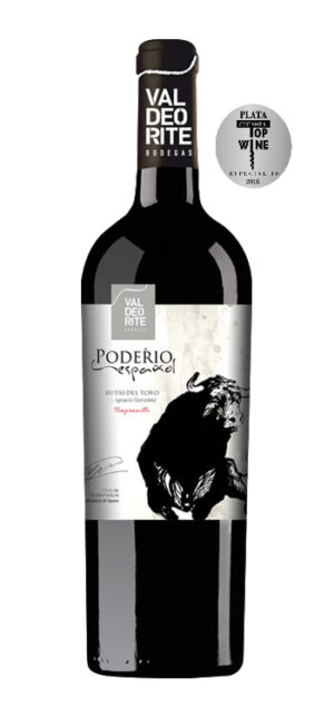 botella vino tinto poderio espanol rutas del toro