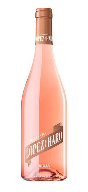 vinobotella vino rosado hacienda lopez de haro rosado