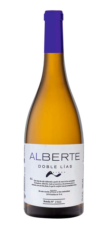 botella vino blanco alberte doble lías