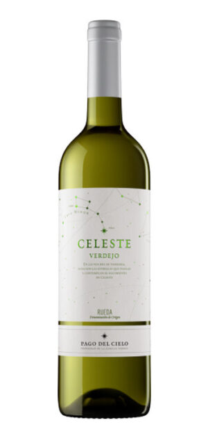botella vino blanco celeste verdejo