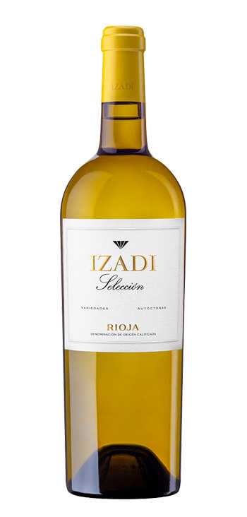 botella vino blanco izadi selección