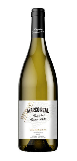 botella vino blanco marco real pequeñas producciones chardonnay