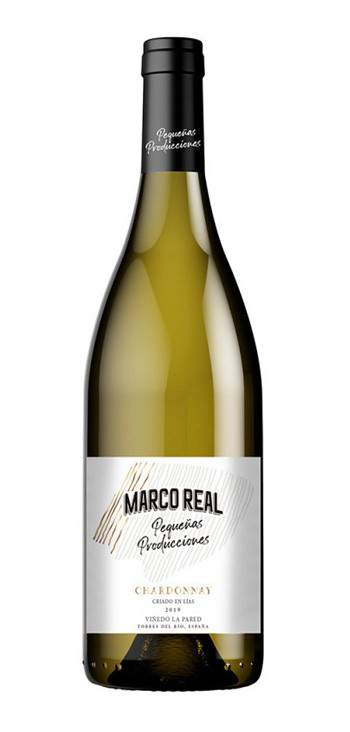 botella vino blanco marco real pequeñas producciones chardonnay
