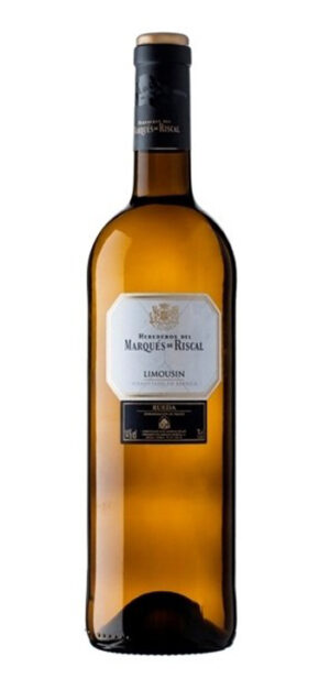 botella vino blanco marqués de riscal limousin