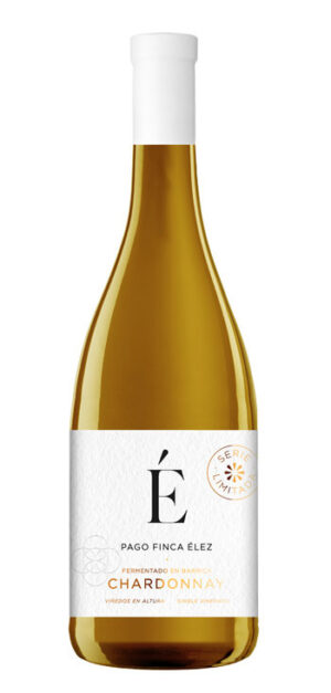 botella vino blanco pago finca élez chardonnay barrica