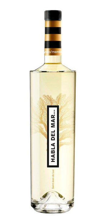 botella vino blanco submarino habla del mar