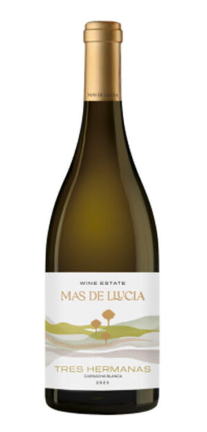 botella vino blanco tres hermanas más de llucia