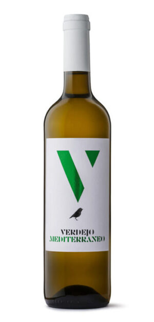 botella vino blanco verdejo mediterraneo
