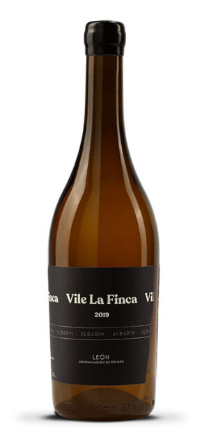 botella vino blanco vile la finca albarín