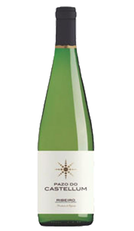 botella vino blanco vin blanc pazo castellum