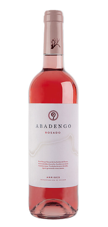 botella vino rosado abadengo