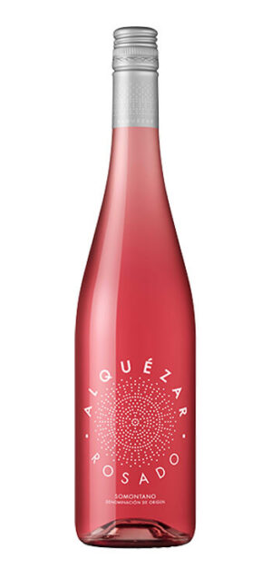 botella vino rosado alquézar