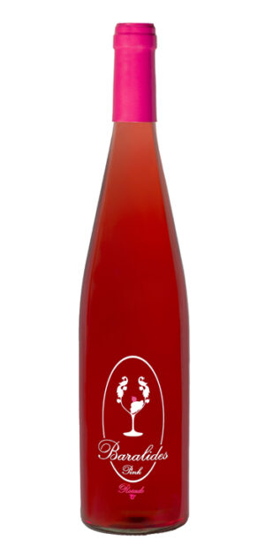 botella vino rosado baralides pink
