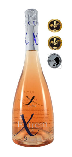 botella vino rosado cava rosado extrem de bonaval