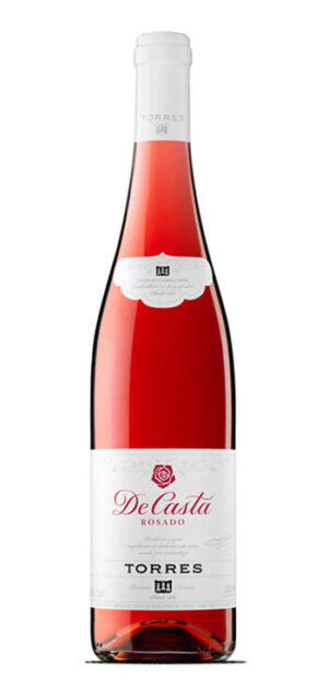 botella vino rosado de casta