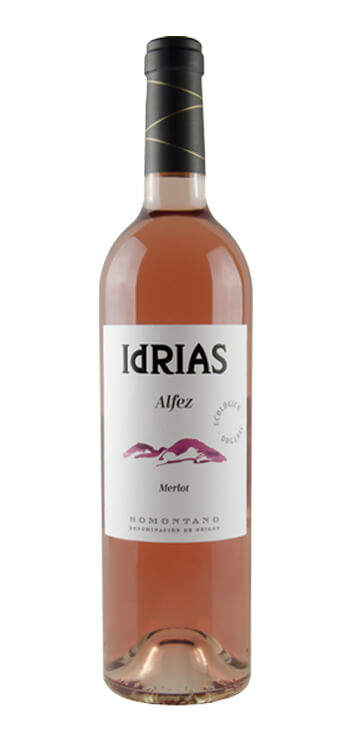 botella vino rosado idrias ecológico