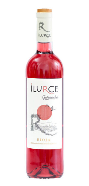 botella vino rosado ilurce garnacha