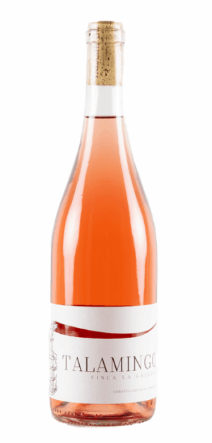 botella vino rosado talamingo bobal