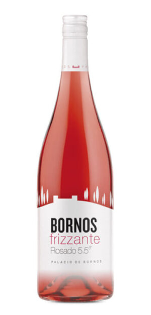 botella vino rosado vino frizzante bornos rosado 5,5