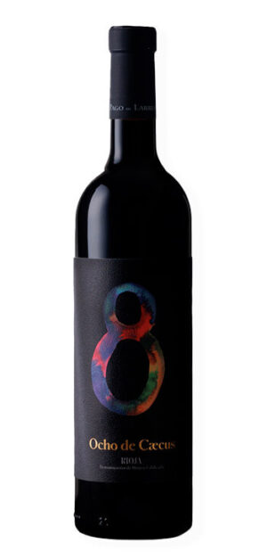 botella vino tinto 8 de caecus