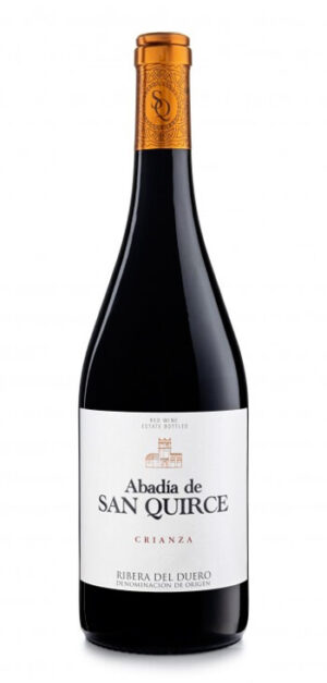 botella vino tinto abadía de san quirce crianza