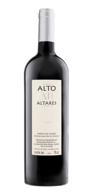 botella vino tinto alto miraltares joven