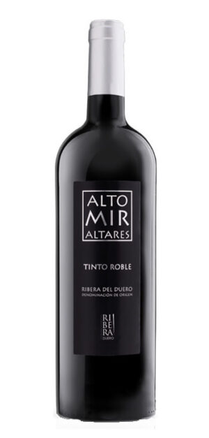 botella vino tinto alto miraltares roble