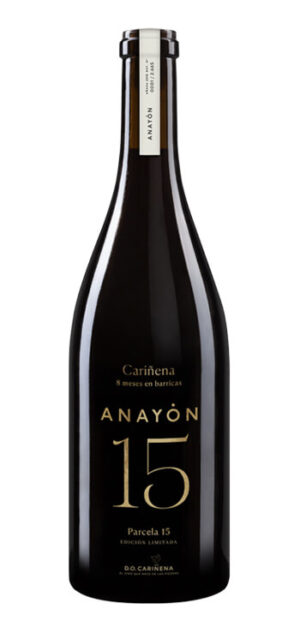 botella vino tinto anayón parcela 15 cariñena