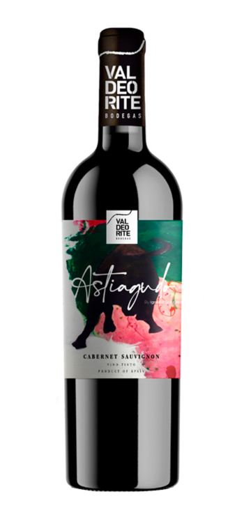 botella vino tinto astiagudo