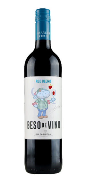 botella vino tinto beso de vino syrah garnacha