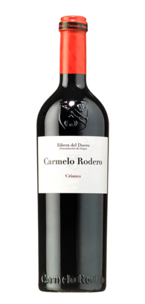botella vino tinto carmelo rodero crianza