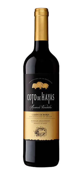 botella vino tinto coto de hayas reserva