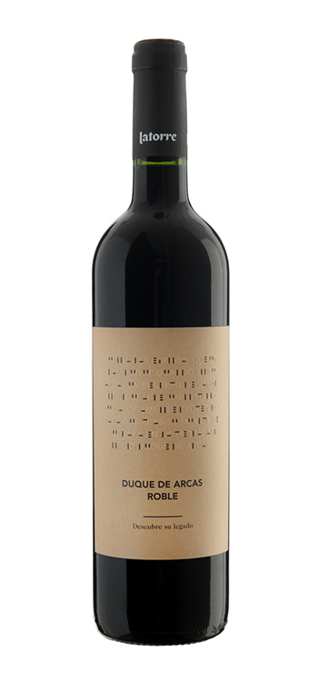botella vino tinto duque de arcas madurado