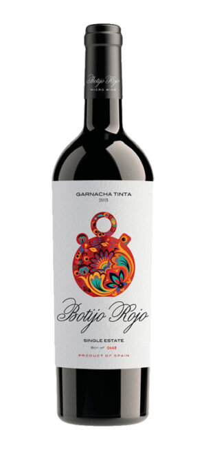 botella vino tinto frontonio botijo rojo