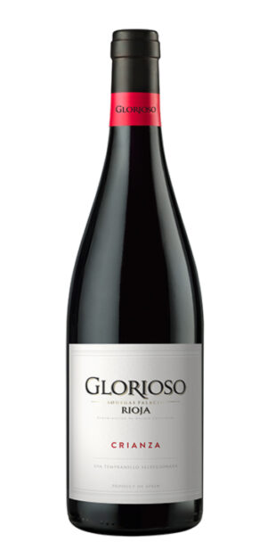 botella vino tinto glorioso crianza