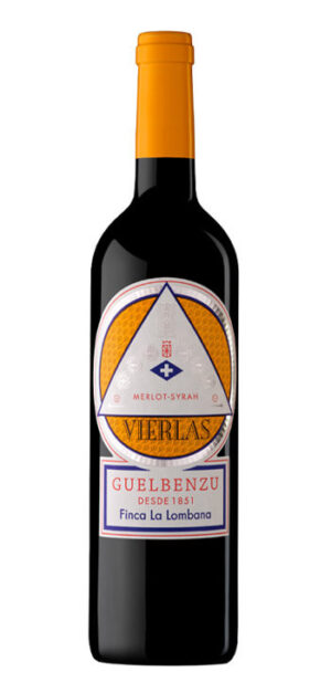 botella vino tinto guelbenzu vierlas