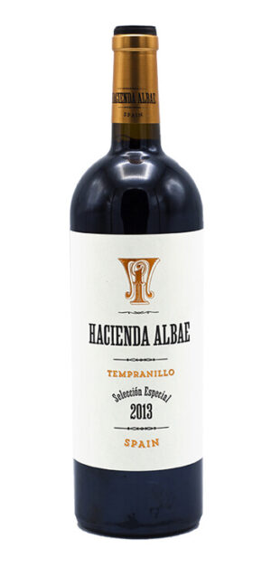 botella vino tinto hacienda albae grand tempranillo
