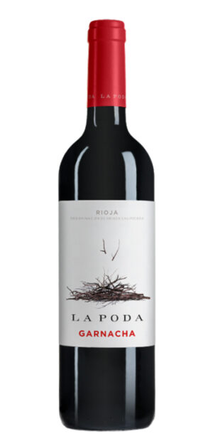 botella vino tinto la poda garnacha
