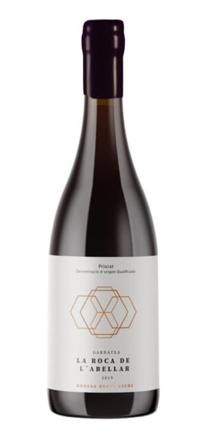 botella vino tinto la roca de l'abellar