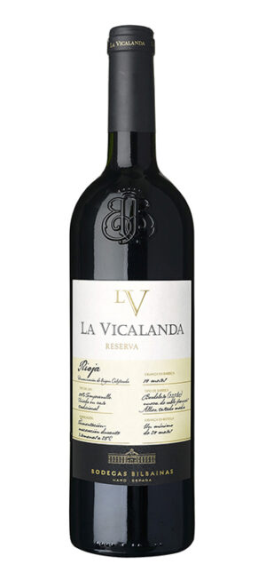 botella vino tinto la vicalanda reserva