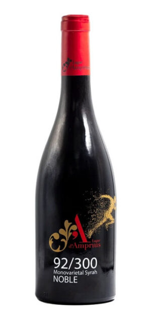 botella vino tinto lagar d'amprius 92/300 syrah barrica